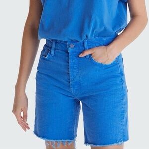 Mother Jeans ‘The Tripper’ Cut Off Jean Shorts Daphne Blue